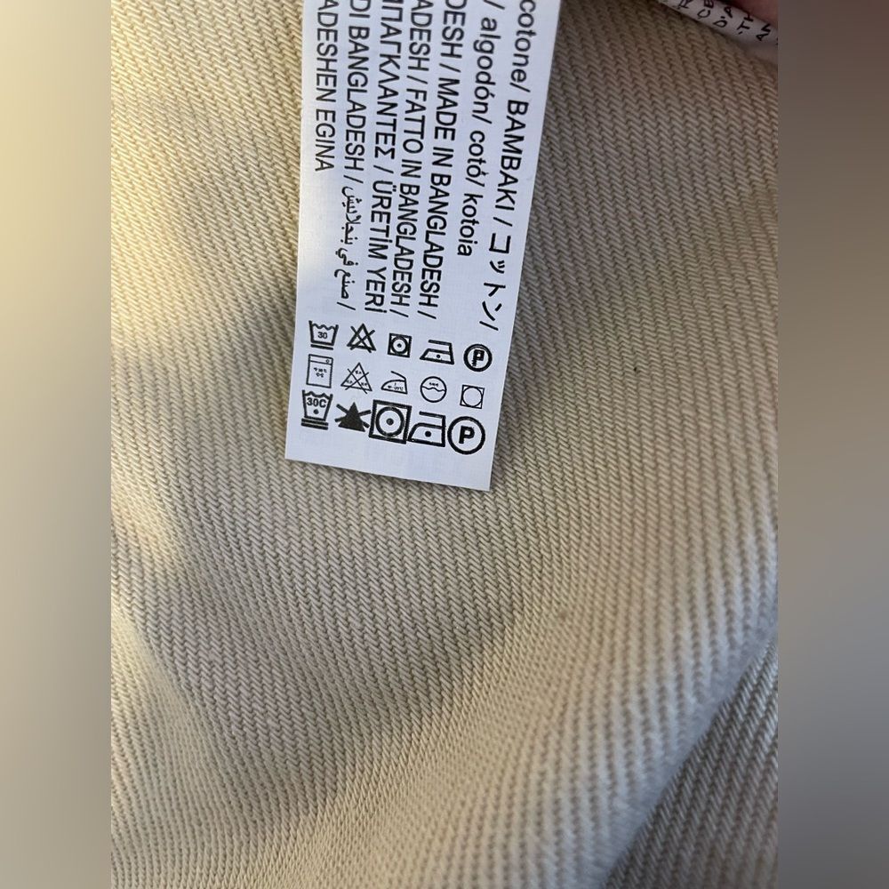 Zara Straight Leg Jeans Cream Denim 8 - Picture 7 of 8